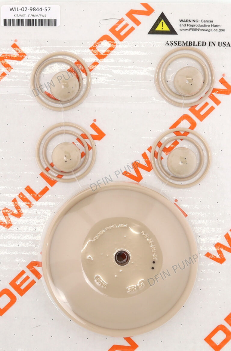 WILDEN 04-9844-57 Santoprene® 湿端维修包，同类部件示意图